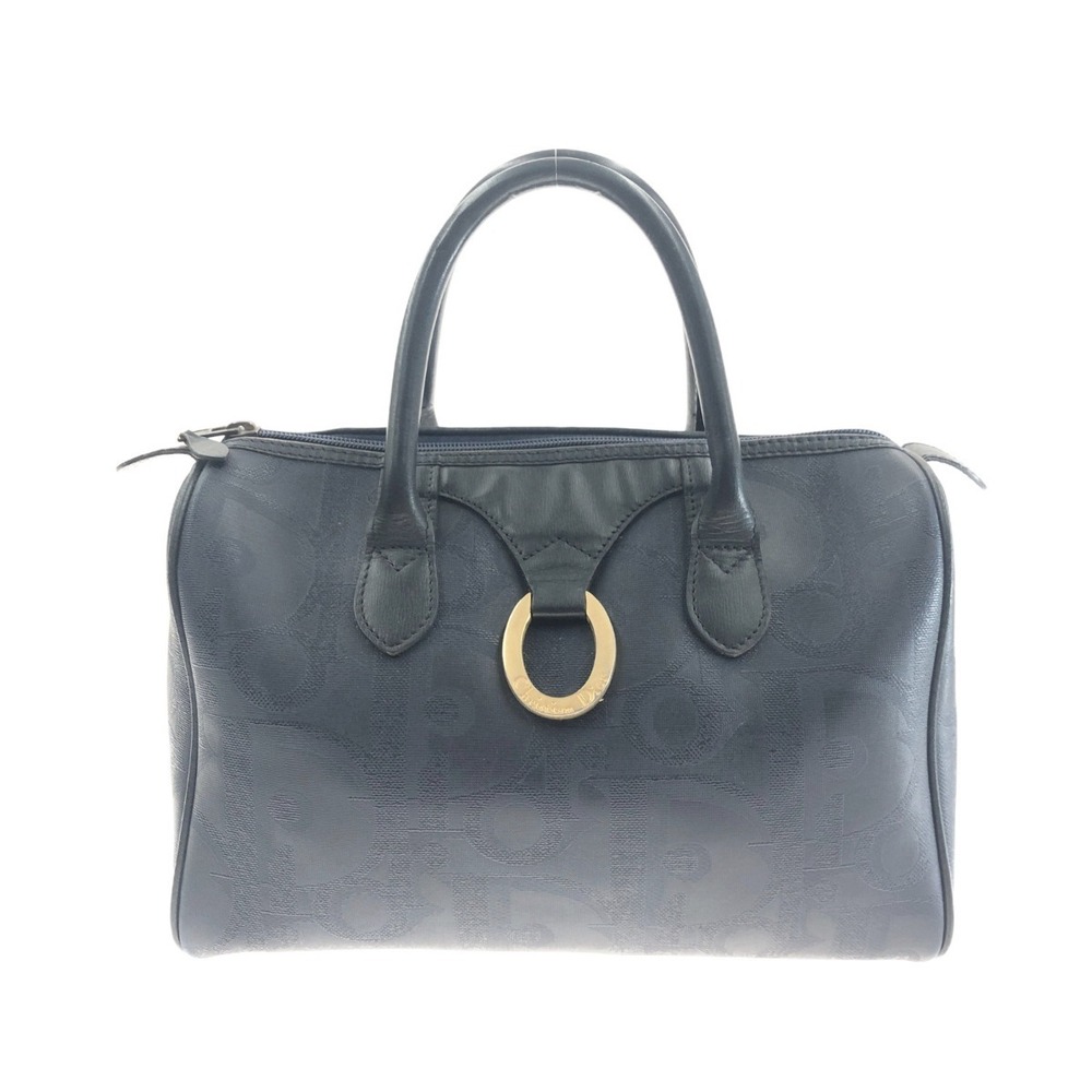 Christian Dior Trotter Boston Bag Navy Blue